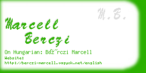 marcell berczi business card